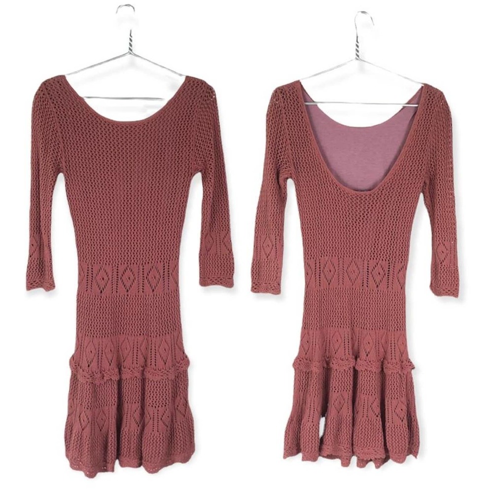 Y2K Fairy Crochet Midi Dress